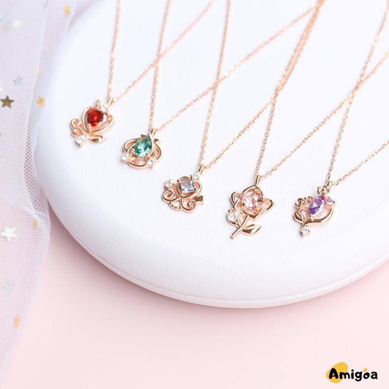 Disney Princess Kalung Wanita Desain Niche Temperamen Perhiasan Sederhana - AG2