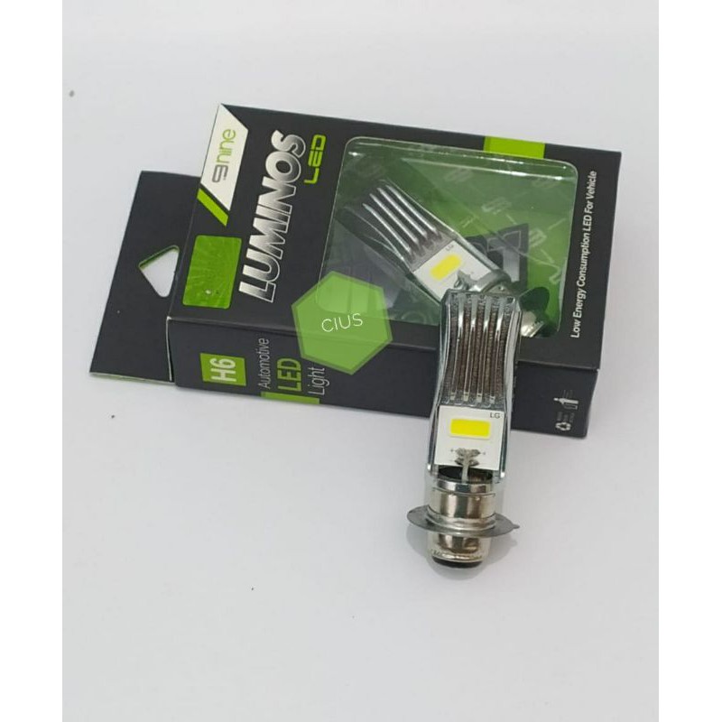 LAMPU LED UTAMA MOTOR H6 COB AC DC LUMINOS ECO9 WHITE-H6 LUMINOS