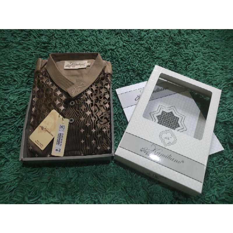 Baju Muslim Premium Koko Pendek KAMILIANO GOLD 023 PD