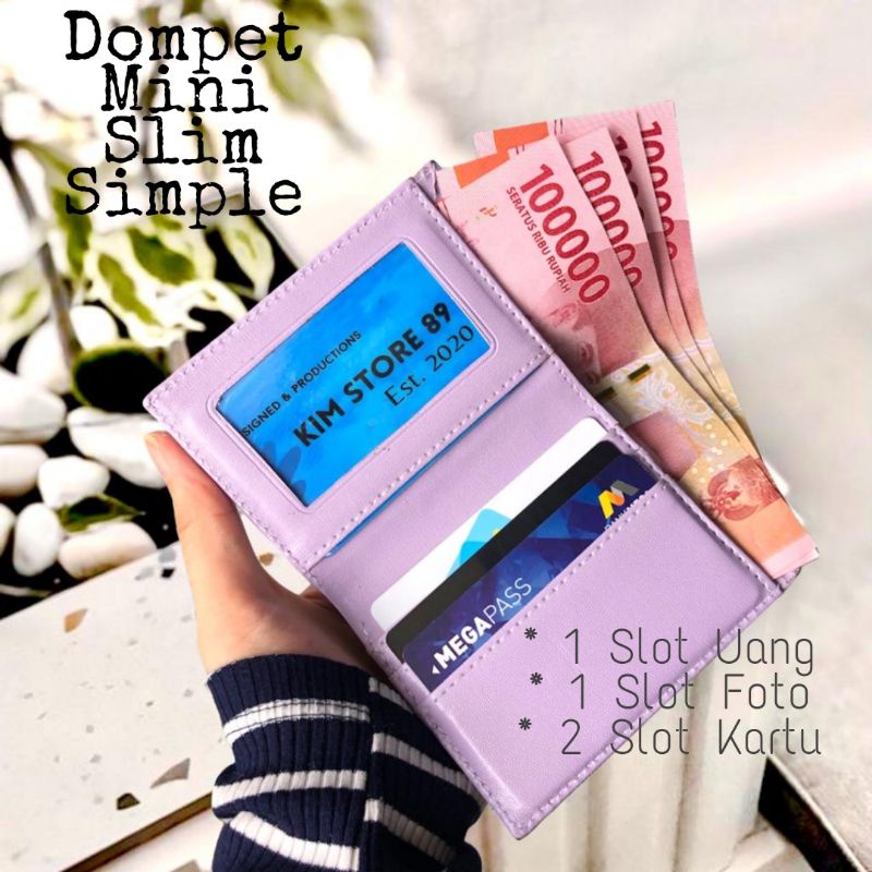 Dompet Kartu Card Holder Pria Wanita Mini Slim Simple Murah Meriah