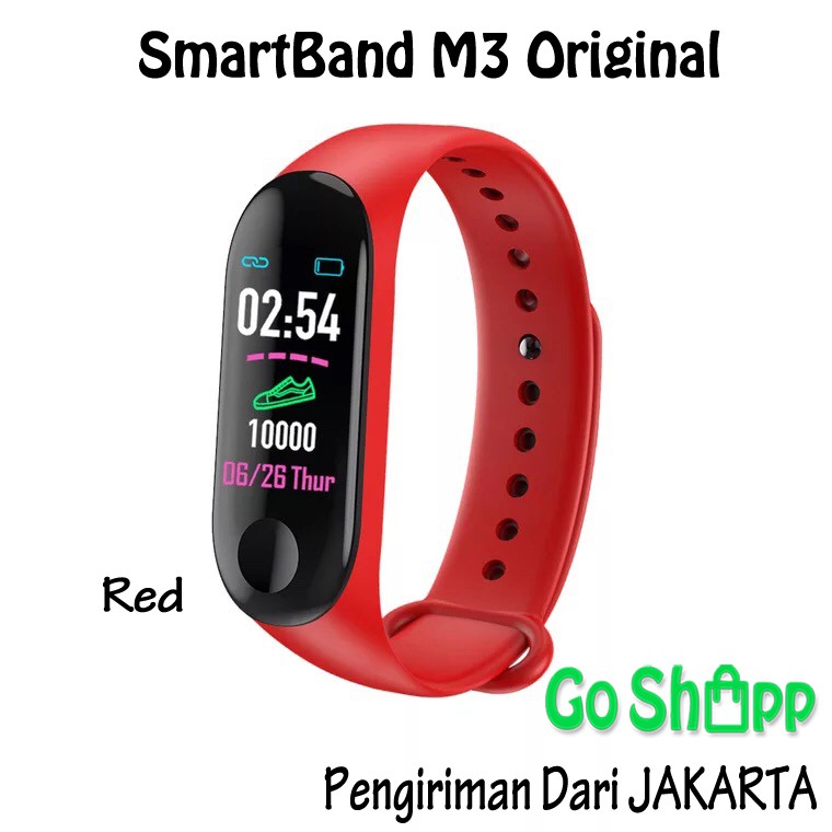 SmartBand M3 / Smartwatch M3 Bluetooth Pedometer Detak Jantung - Smartwatch Sport - Smartband