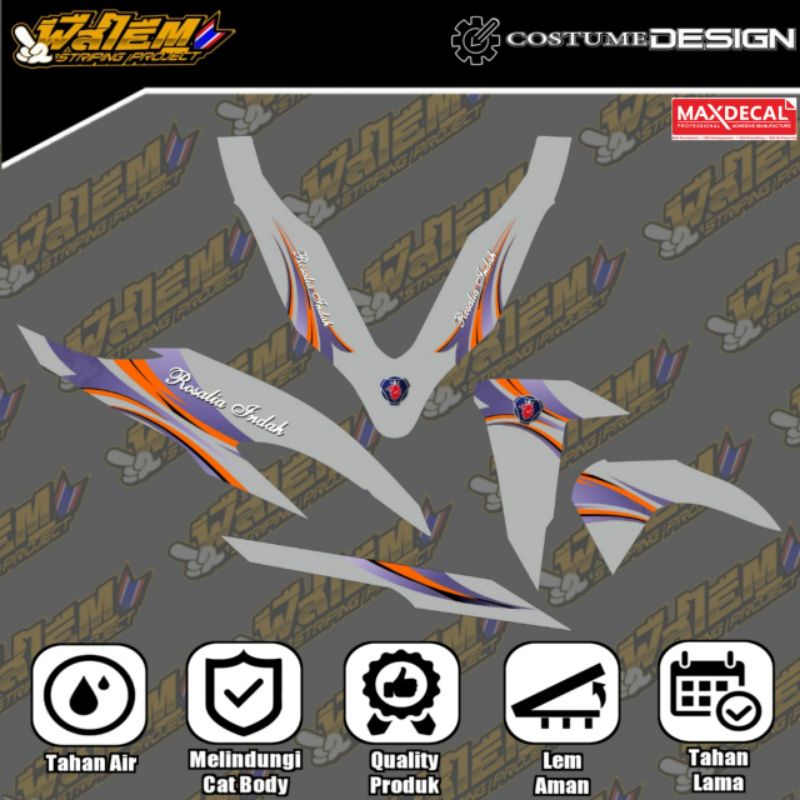 Striping vario new transparan custom livery bus