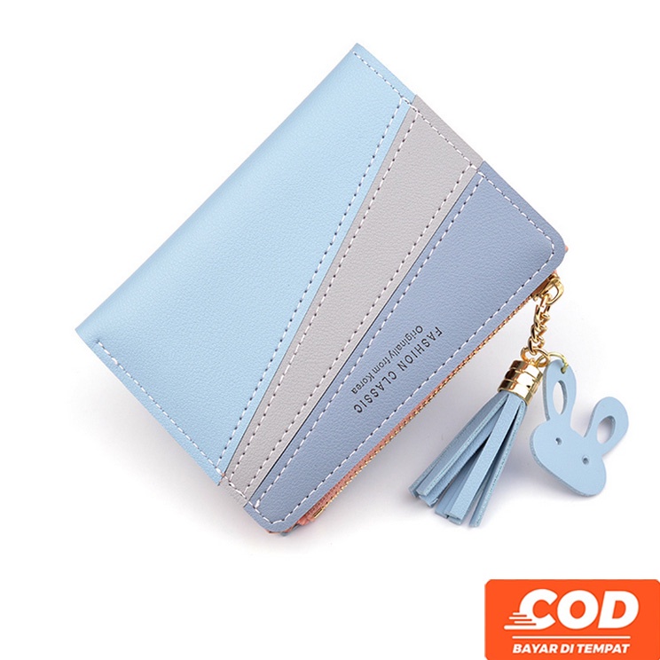 Dompet Mini Koin Wanita Lipat Import Resleting Premium Korea Forever Youth Style Cewek Wallet Simpel Fashion Murah Grosir COD TOKO92