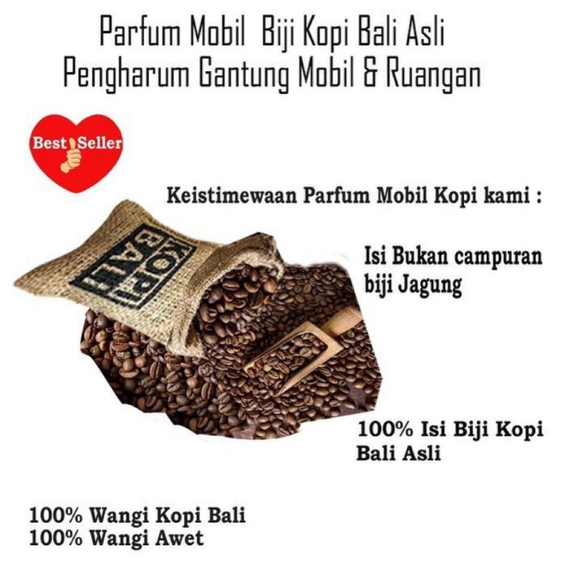 PARFUM KOPI// PENGHARUM MOBIL AROMA KOPI