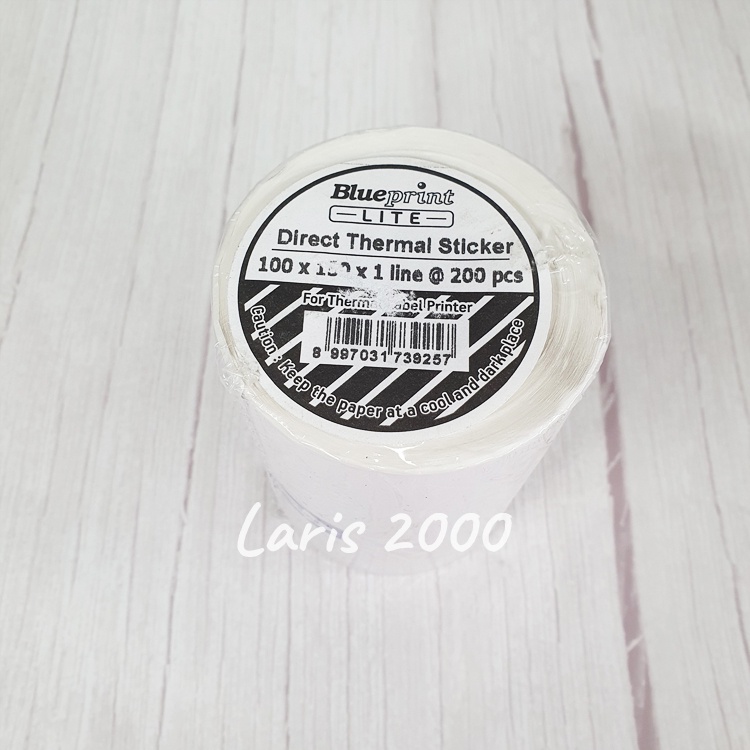 

Direct Thermal Sticker 100x150 , Kertas Label Pengiriman BLUEPRINT Lite 100 x1 50 mm 200Pcs - 1 Roll