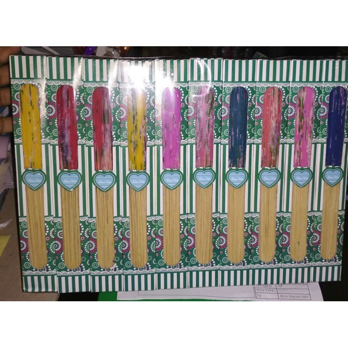 Souvenir kipas jepang bok motif souvenir pernikahan