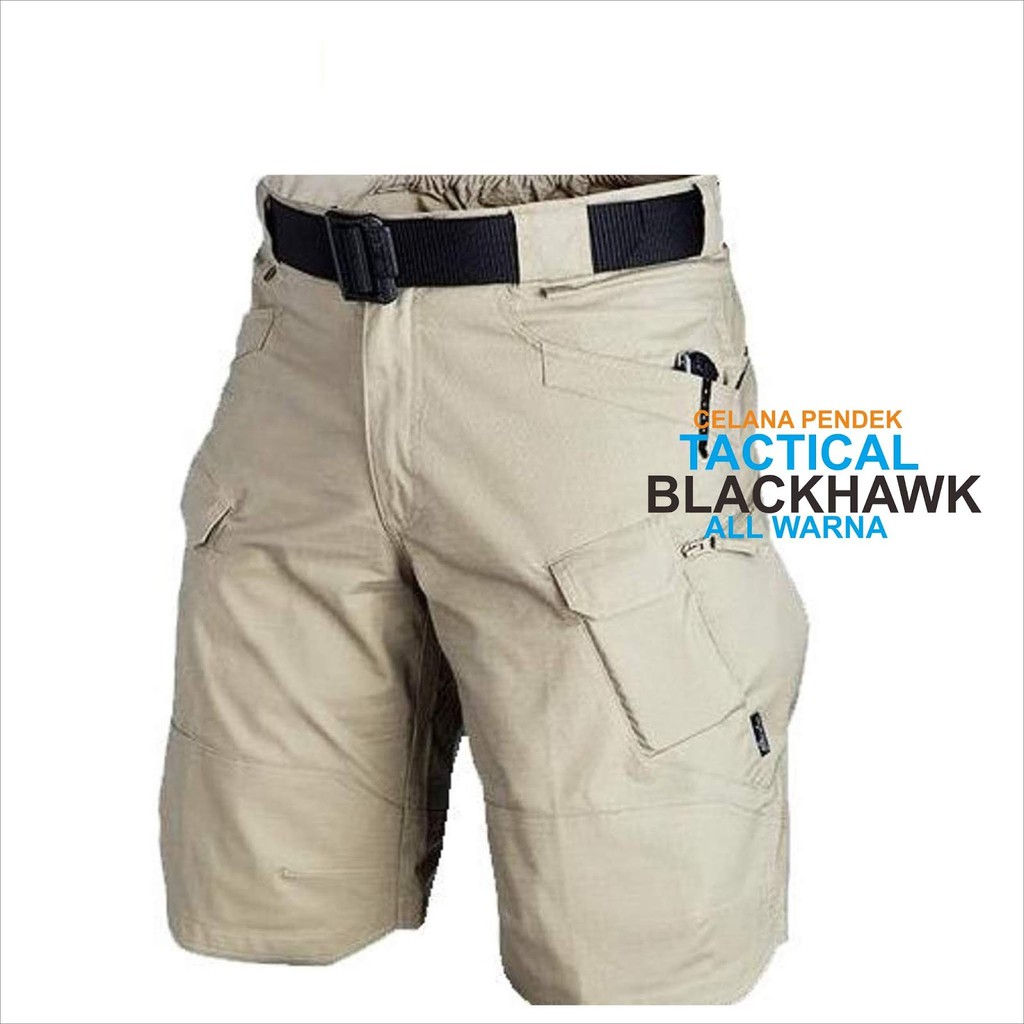 Terlaris Celana Pendek Taktikal Blackhawk Krem Outdoor / Hunting / Cargo / PDL / TAD