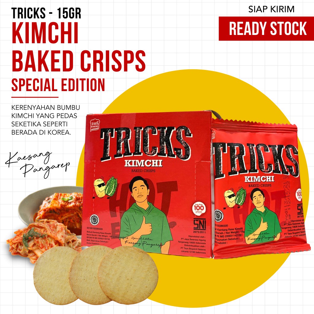 (TERMURAH) TRICKS - Baked Crisps Original, Rendang, Kimchi, Bulgogi