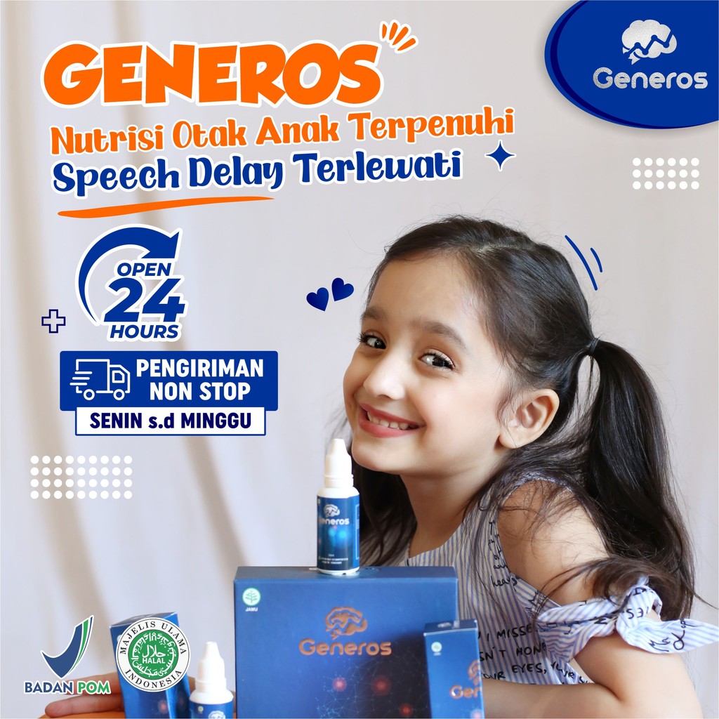 [BEST SELLER]- GENEROS Suplemen Vitamin Otak 3X Meningkatkan Daya Ingat &amp; Kecerdasan Anak