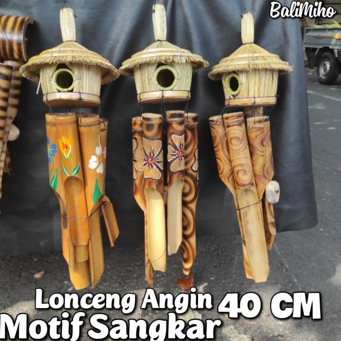 ] LONCENG BAMBU/LONCENG ANGIN BAMBU/GANTUNGAN BAMBU/JERAMI/BALI/KLONTONG