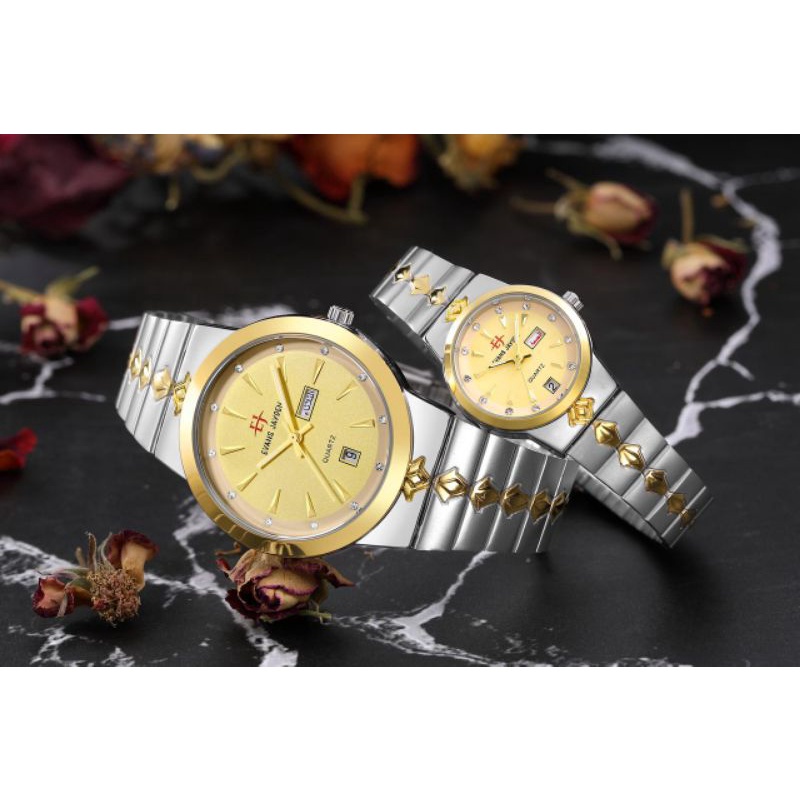 Jam Tangan Pria Wanita Keren Couple Elegan Casual Mewah Original Evans Jayden