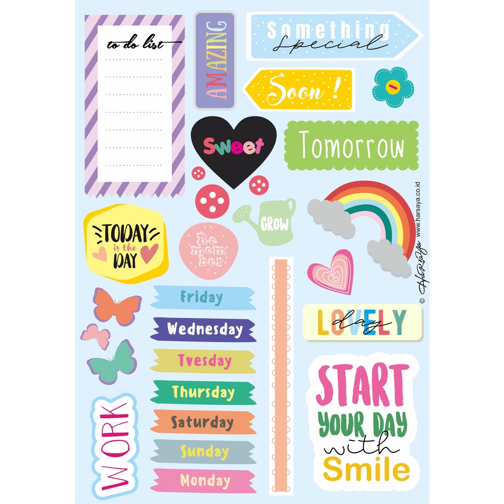

Start Your Day With Smile Stickers