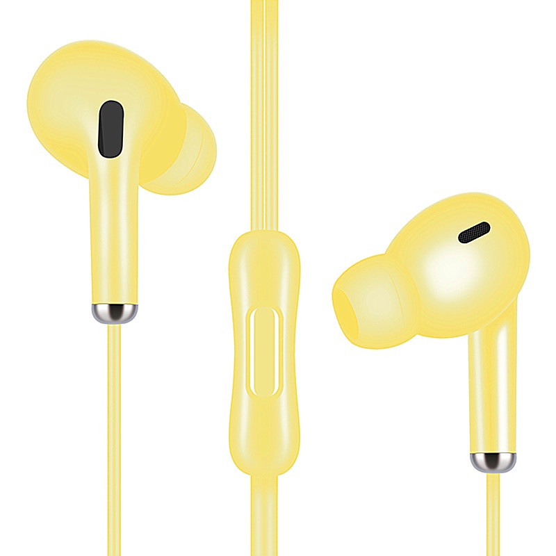 Earphone T165 premium stereo bass music telfon headset mic macaron