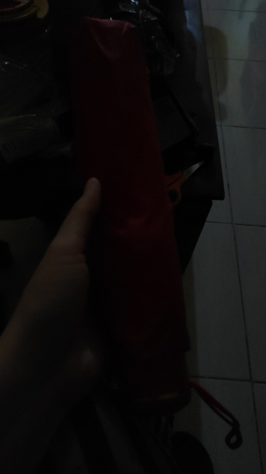 Payung Lipat 3 Selapis Sarung Kain Warna Putih Merah Biru Hijau Termurah