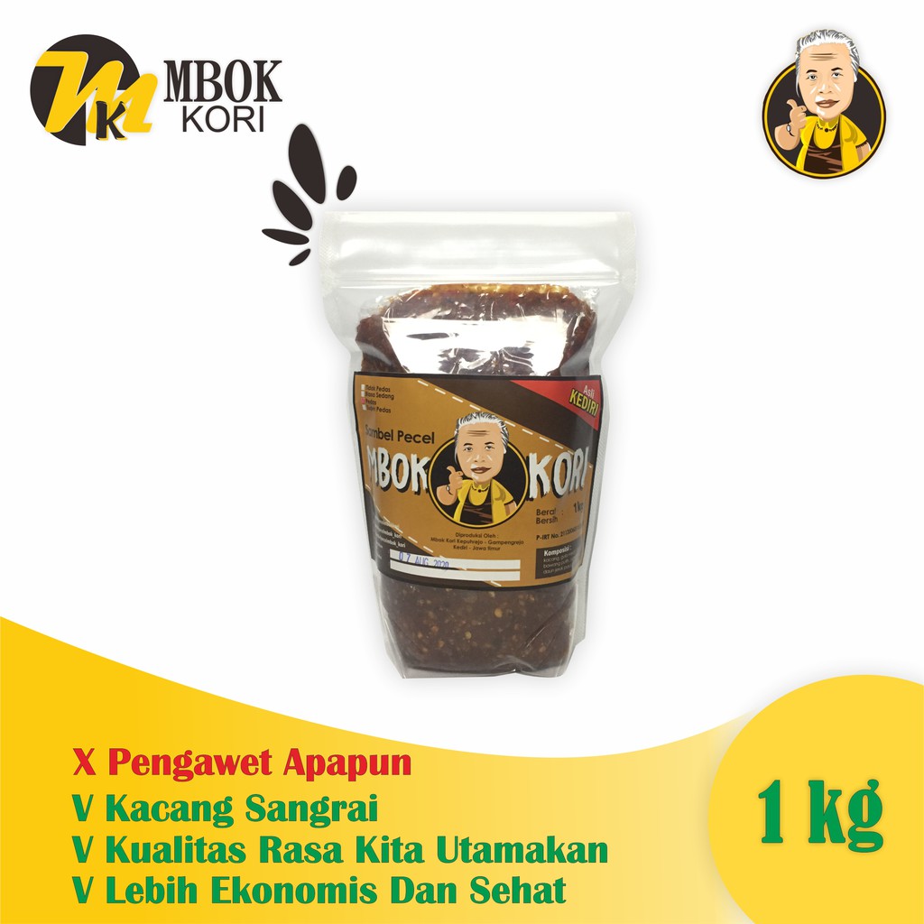 

Sambel Pecel Kediri Mbok Kori - Rasa Sedang ( 1 Kg )