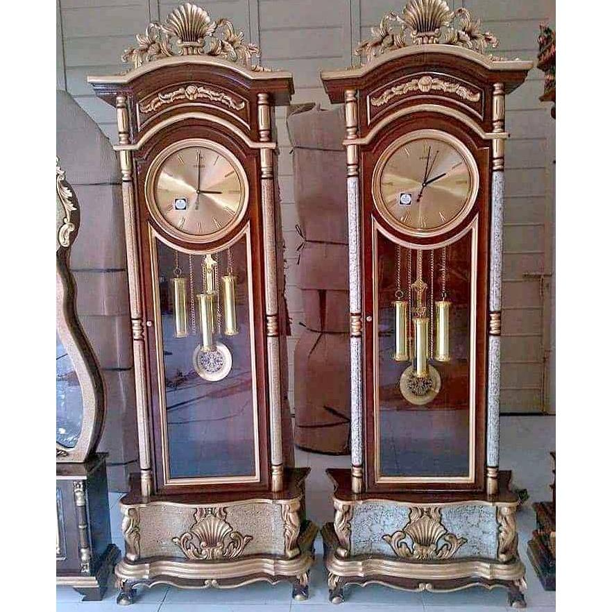 Lemari Jam Kayu Mewah/Lemari Jam Ukir Jepara