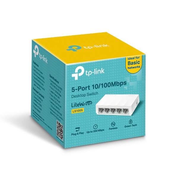 Switch Hub TP LINK 5 Port LS1005 10/100Mbps Desktop Switch Hub