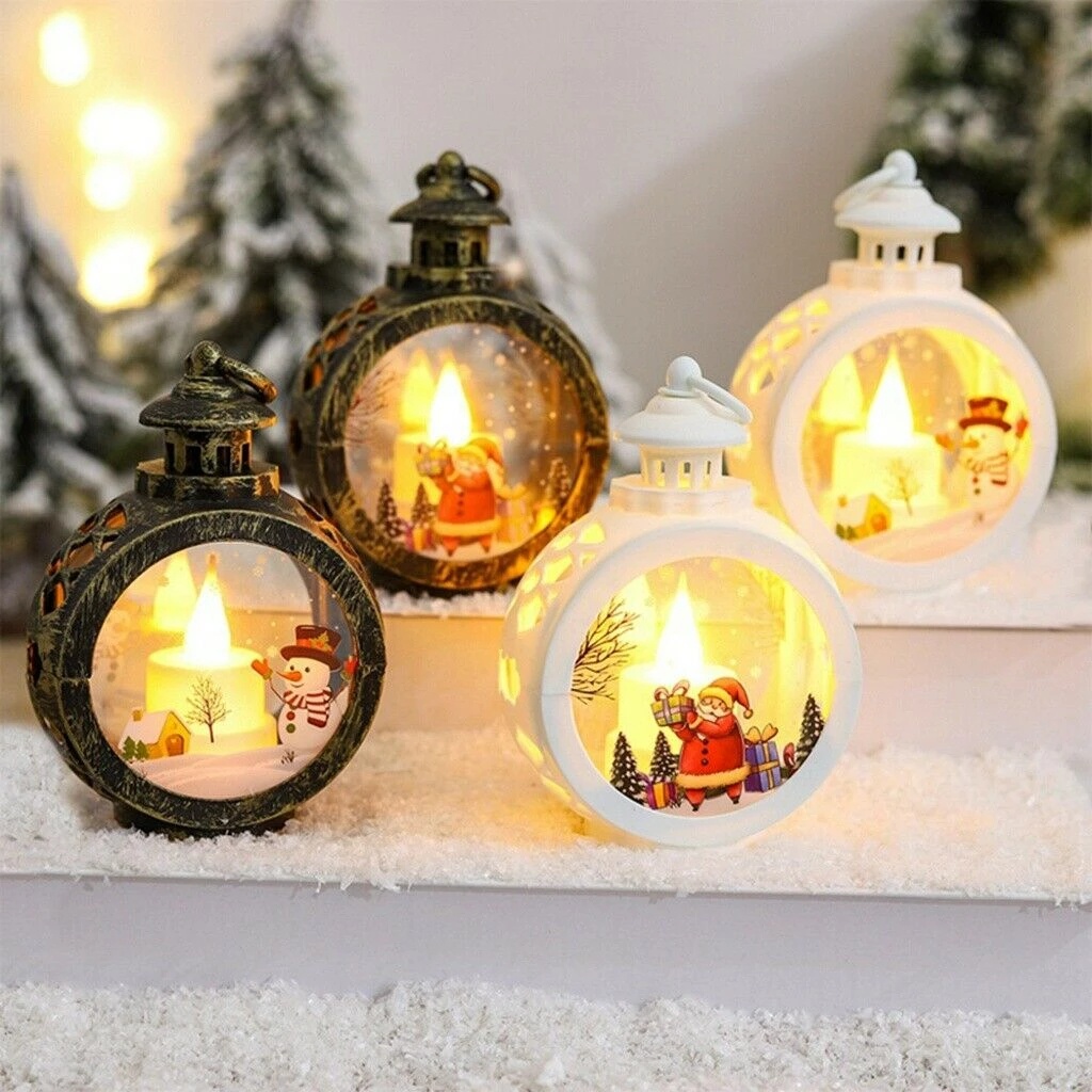 (Recommend) Lampu LED Bentuk Lilin Bulat Tenaga Baterai Untuk Dekorasi Natal