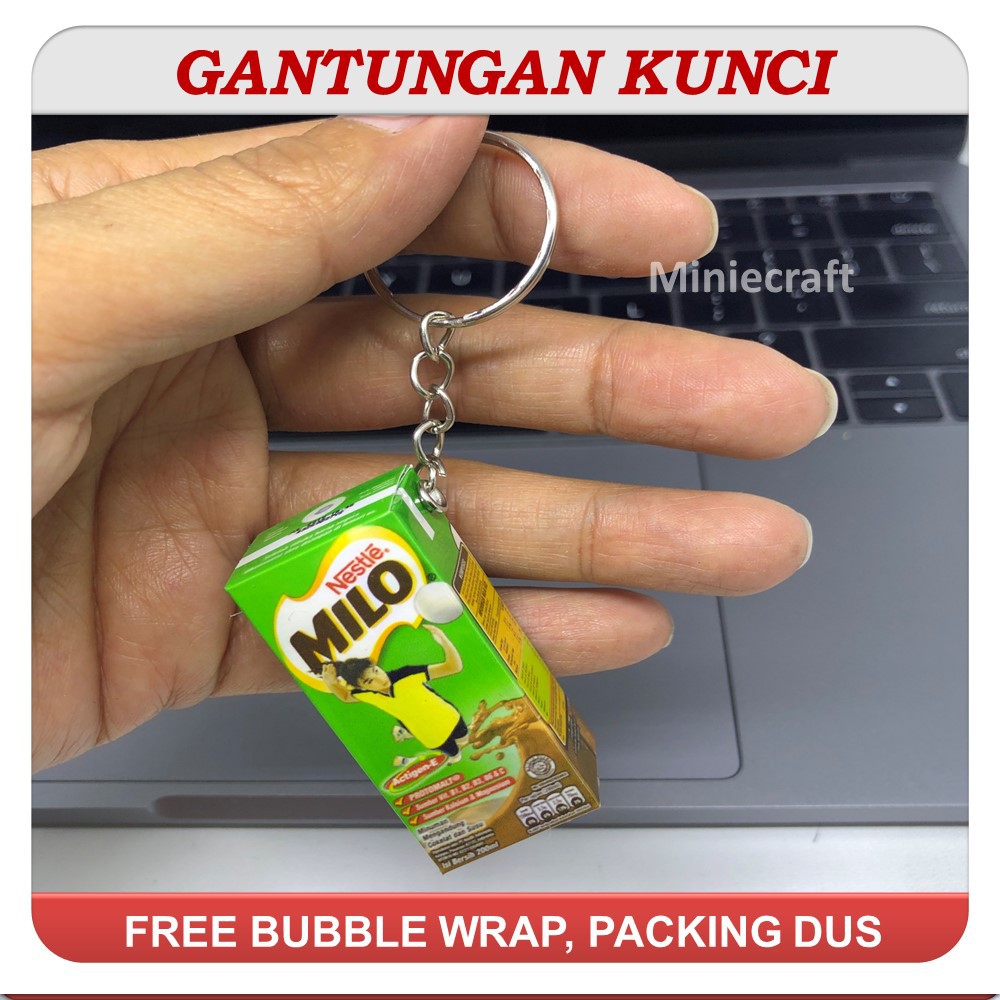 GANCI - GANTUNGAN KUNCI MINIATUR PRODUK MILO , MILO SUSU KOTAK, CEREAL MILO
