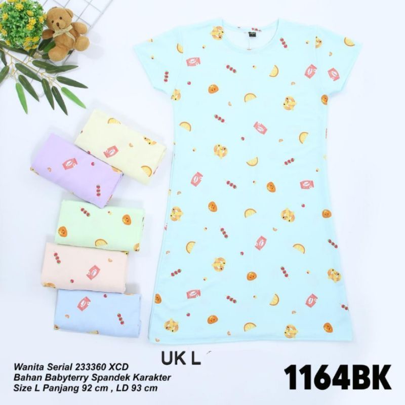 Dress Wanita Casual Baby Terry Kekinian Lemone Murah