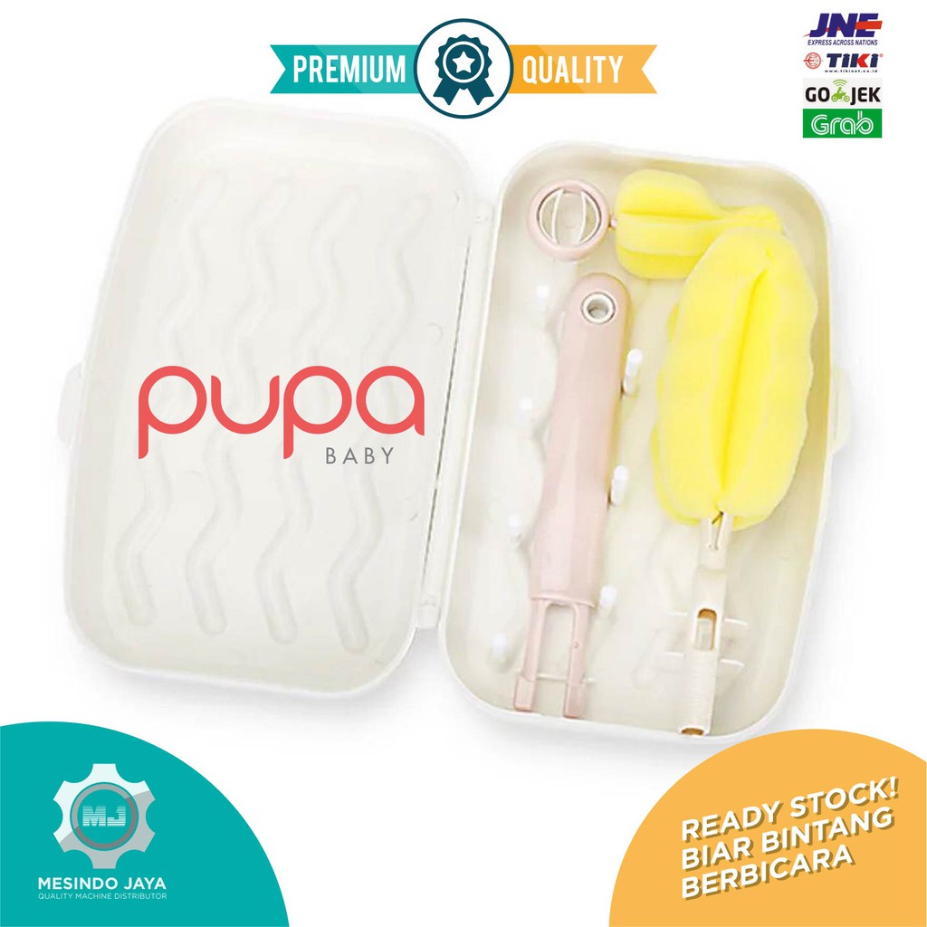 Travel Drying Rack Sikat Botol PUPA Pengering Botol Susu Bayi Lengkap!