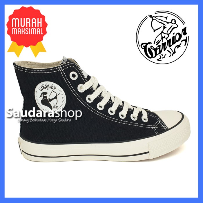 Sepatu Warrior Athena Black White HC/ ATHENA BW HC