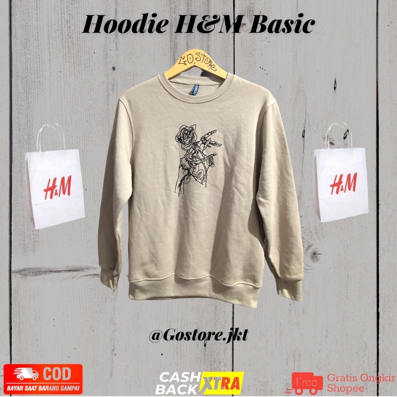 (4.4) COD SALE Crewneck HNM (UNISEX) | Rose Never Regret Katun Print, Full Taq, Free Paperbag