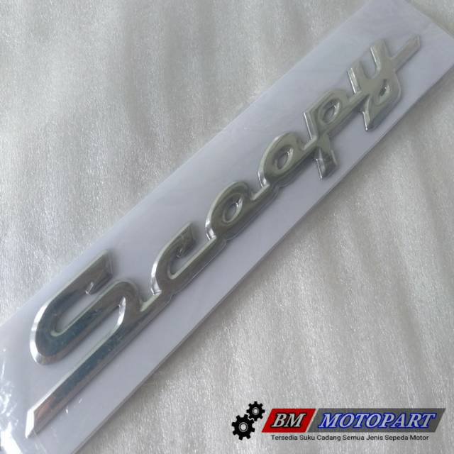 Sticker Emblem 3D Logo SCOOPY FI Lama 2014-2016