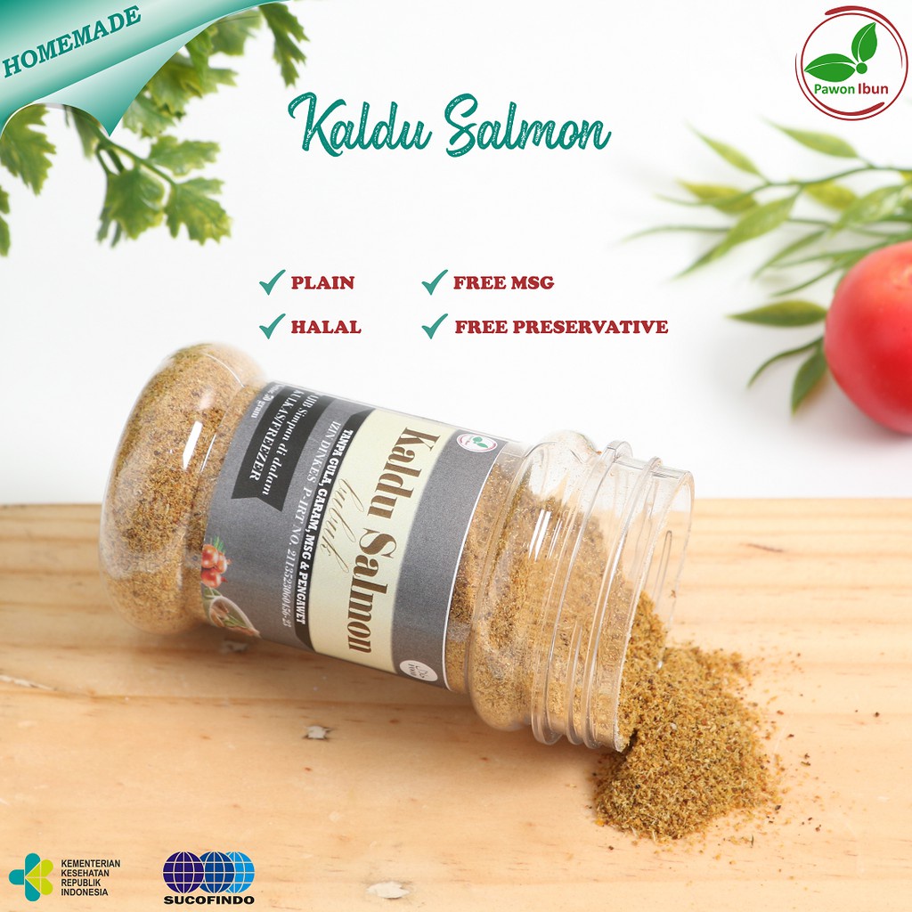 TIDAK BISA COD - Pawon Ibun Kaldu Salmon 50gr