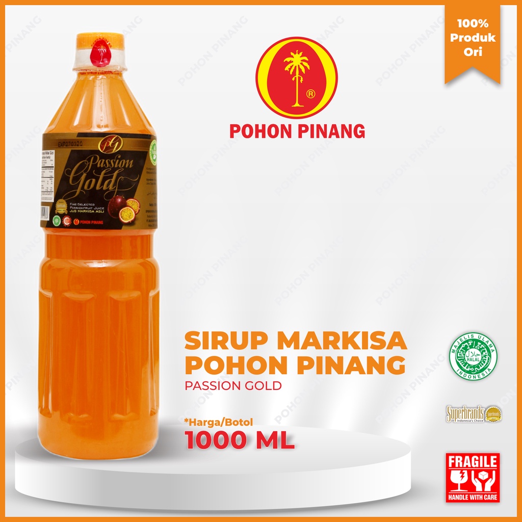 

Pohon Pinang Sirup Passion Gold - 1000 ml