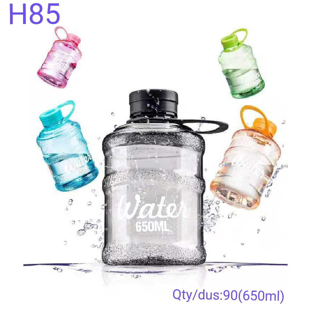 H85 Botol Minum Bentuk Galon 650ml H85 / Galon Mini 650ml H-85