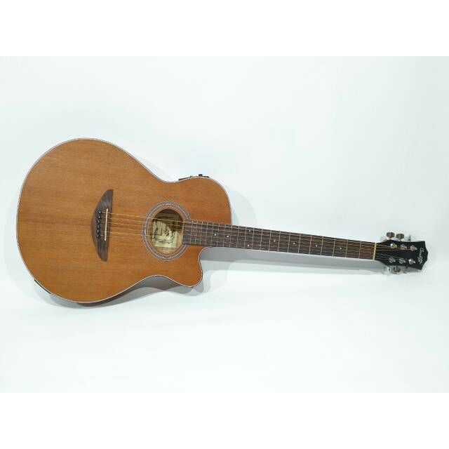 Gitar Akustik Elektrik Merk Cowboy Original Tipe GWC-38 NS Warna Cokelat Equalizer Tuner Murah