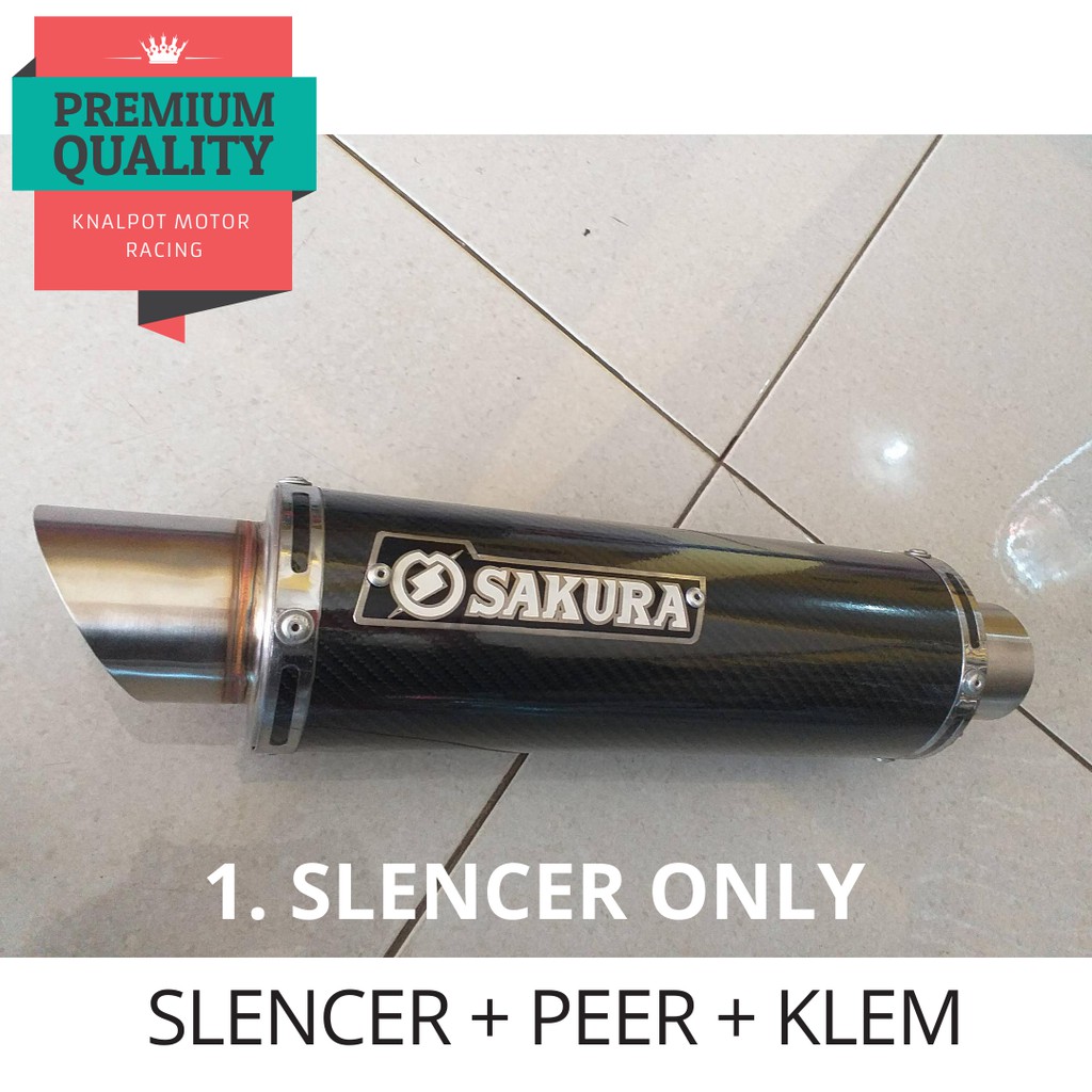 Silincer knalpot sakura motor racing vixion cbr cb byson 150 cc PABRIK GROSIR MURAH PURBALINGGA