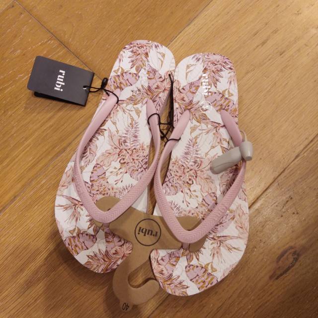  SANDAL  FLIP FLOP RUBI  THONG TROPICAL BLOOM Shopee Indonesia 