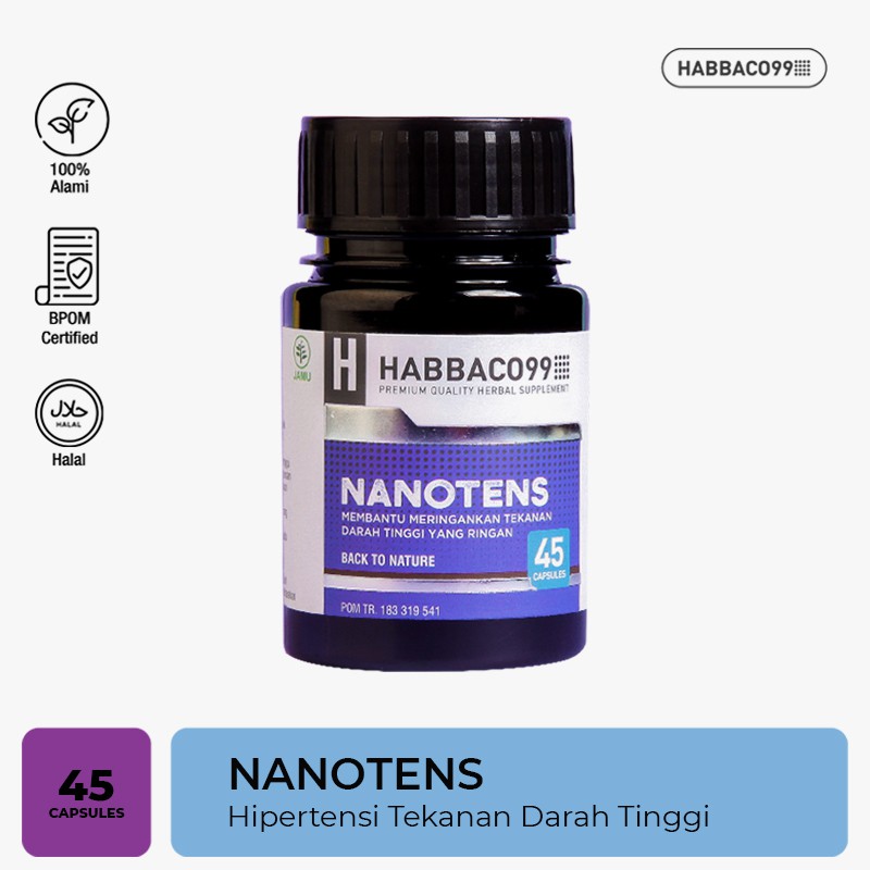 

Habbaco99 - Nanotens Suplemen Herbal Hipertensi Tekanan Darah Tinggi