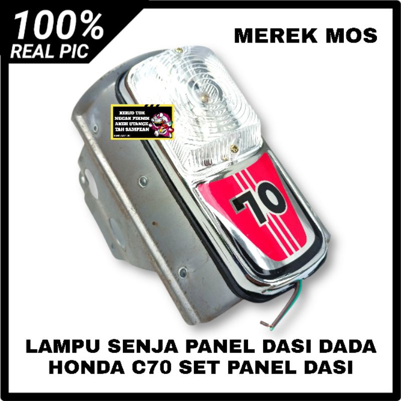 PANEL DASI DADA HONDA C70 SET LAMPU SENJA PANEL DASI C70