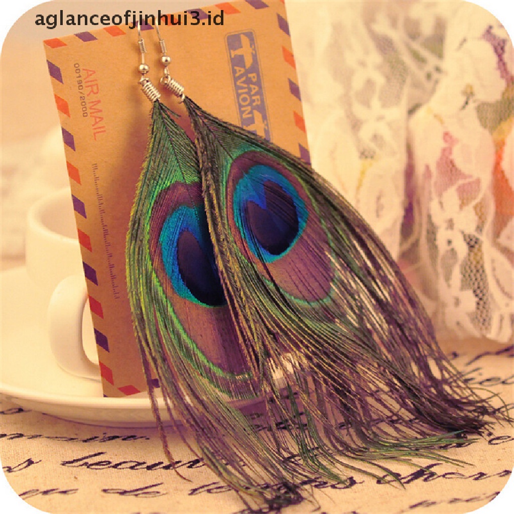 Bulu Burung Merak Warna Warni Natural