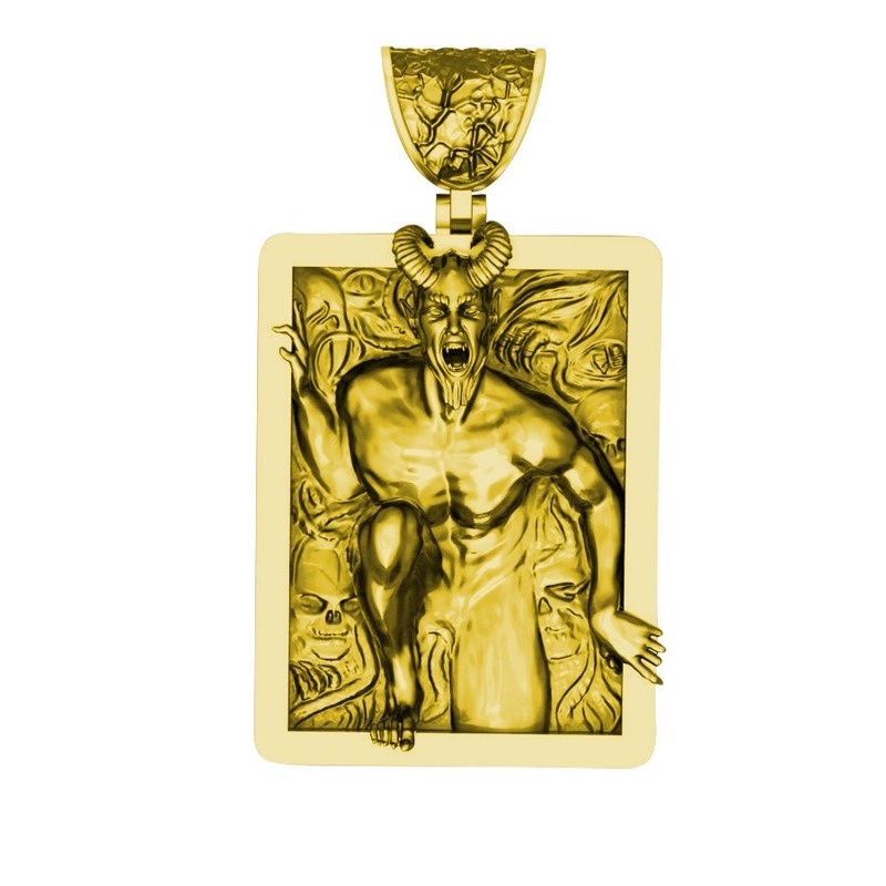 [Ready Stock]Fashion Personality Devil Vintage Thai Silver Pendant