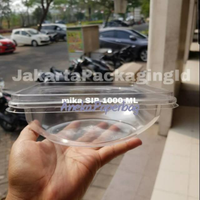 MINIMAL 50PCS mangkok SIP 1000ml/mangkok salad/mangkok buah/mika salad/ Best Seller