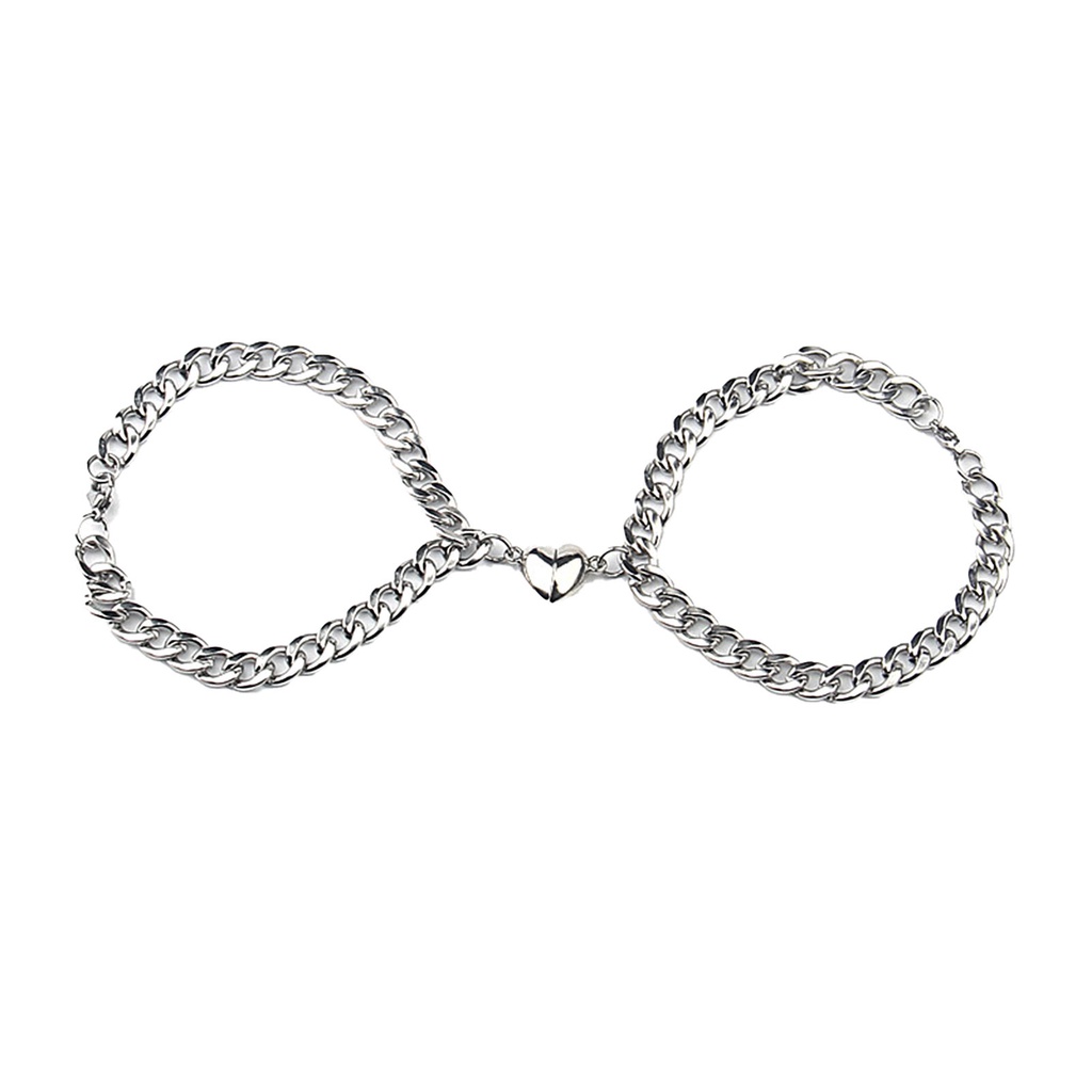 Hu Hu Hu Hu Hu Alat Bantu Pasang Kacamata♡ 2pcs Gelang Magnetik Adjustable Bahan Stainless Steel Untuk Pesta