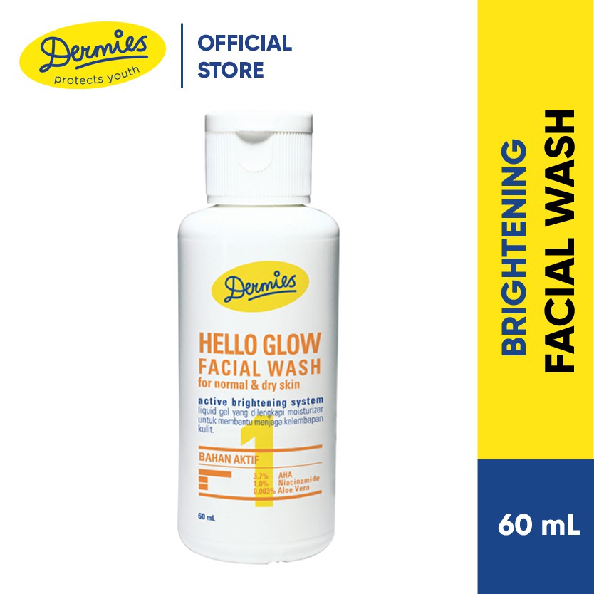 

Dermies Hello Glow Facial Wash For Normal & Dry Skin 60 ml