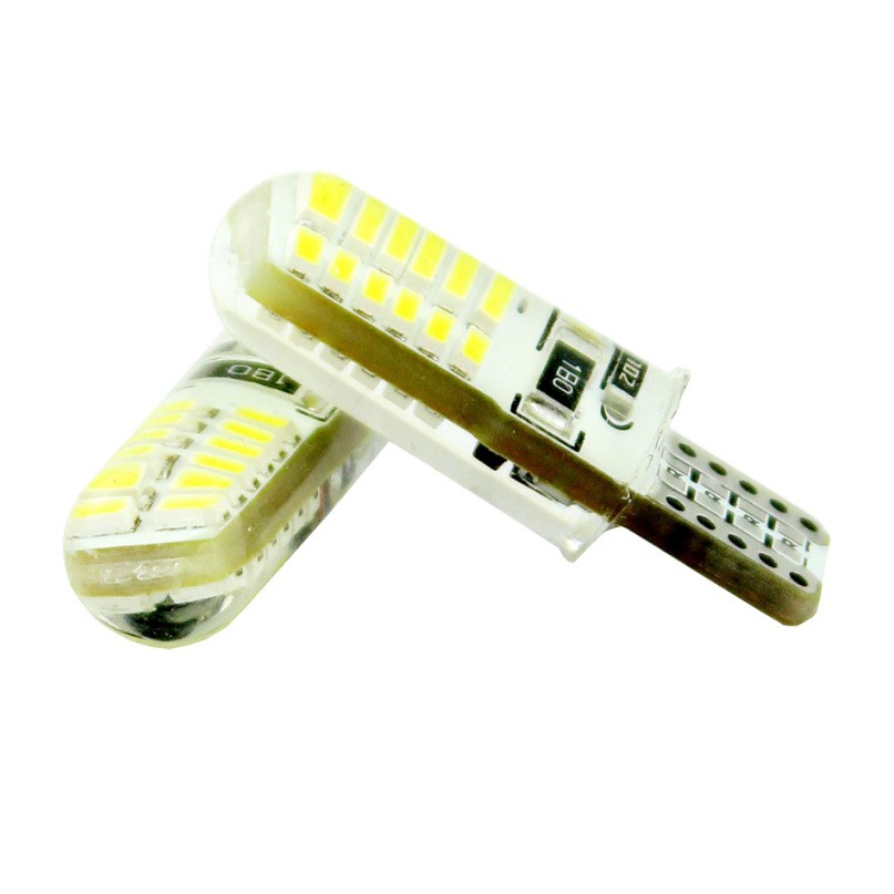 Lampu LED T10 3014 24SMD 12v - 24v Strobo 24 Led Kedip Senja Sen Sein Mobil Motor Waterproof