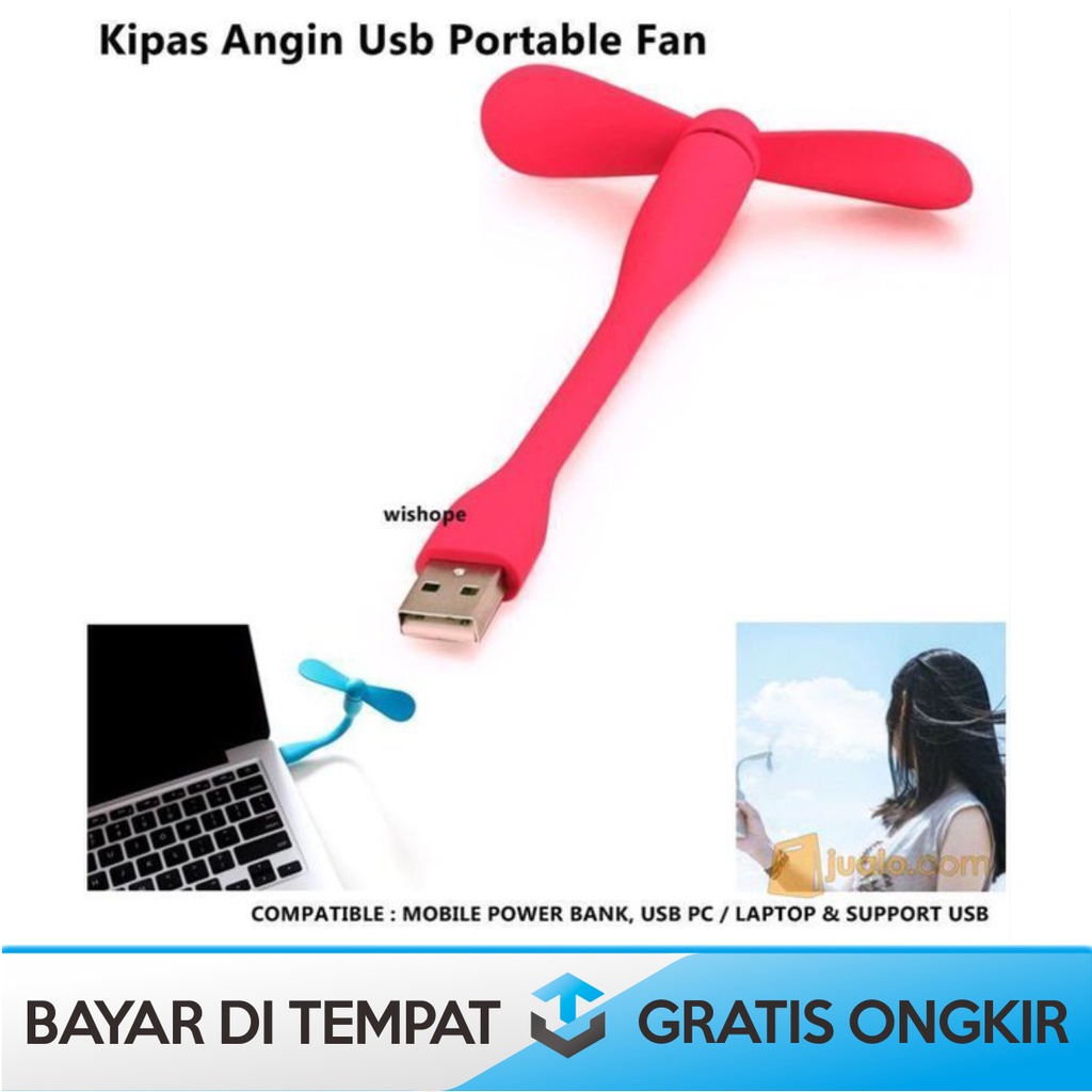 FAN HP KIPAS ANGIN MINI OTG COLOK MICRO USB SMARTPHONE PORTABLE MURAH