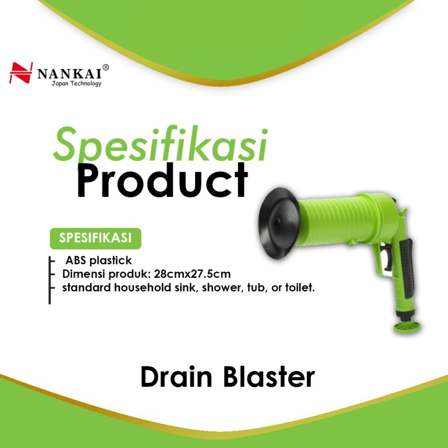 PIPE CLEANER TEMBAK DRAIN BLASTER NANKAI ALAT TEMBAK SALURAN MAMPET