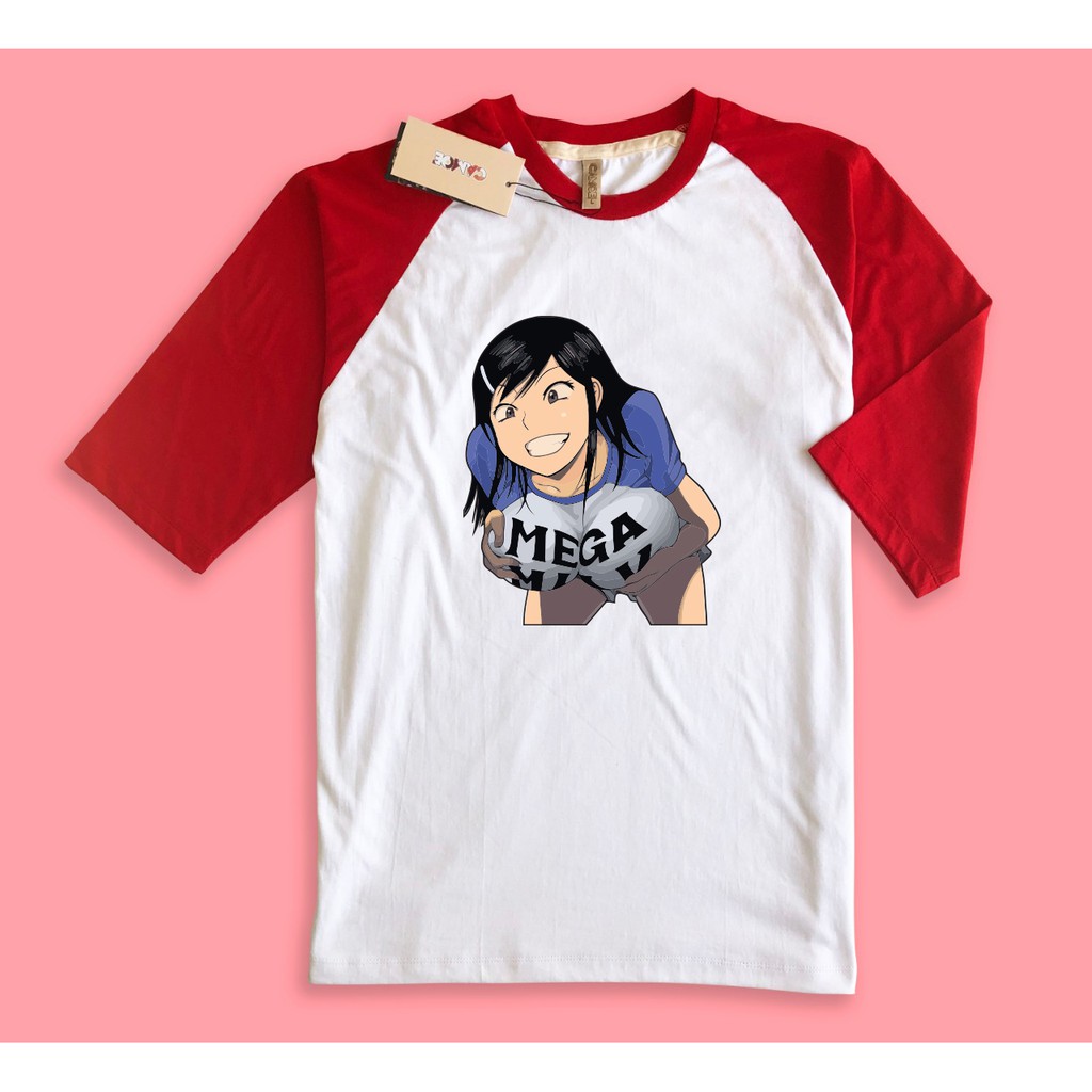 Kaos Raglan Anime Mega Milk Hentai Manga