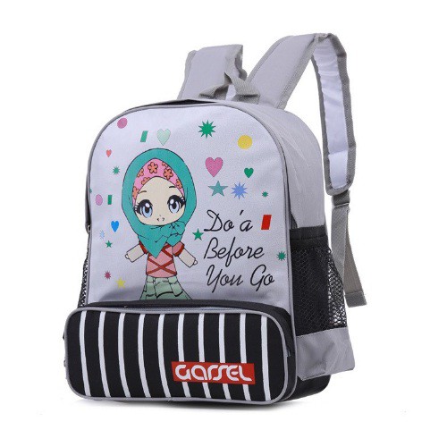 Tien Fashion Bandung - Tas Anak Perempuan Backpack Sekolah realpict ori MUSLIMAH GRF20 421
