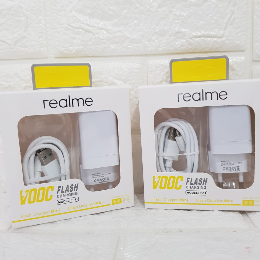 Charger Realme VOOC Fast Charging 2 ampere 2 usb plug [import]