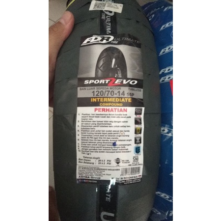 Ban FDR sport Zevo 120/70-14 Tubles/Ban FDR Belakang PCX 150/Ban Tubles Belakang FDR Vario 160