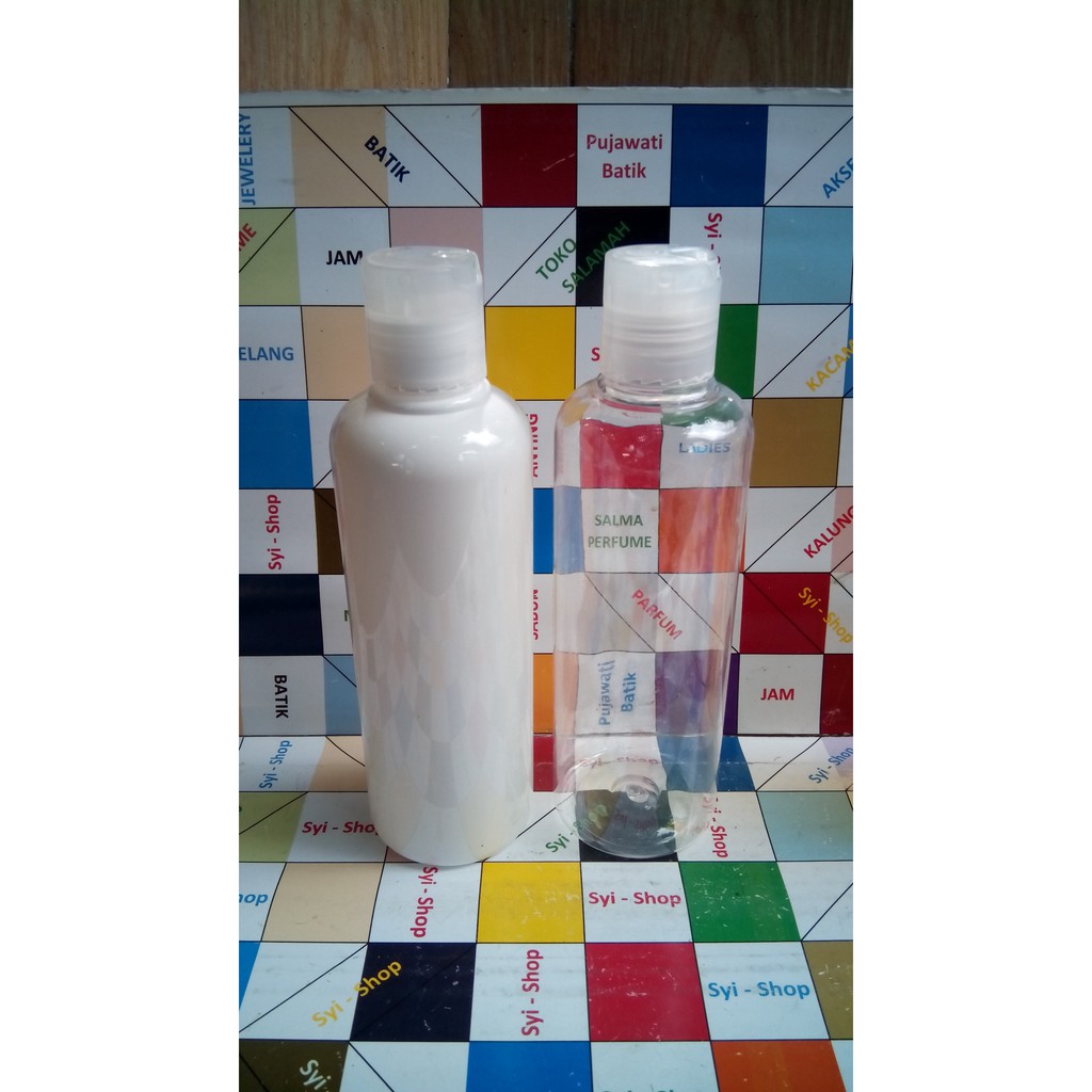 Botol Kosmetik 250 ml Plastik Tutup Press Top