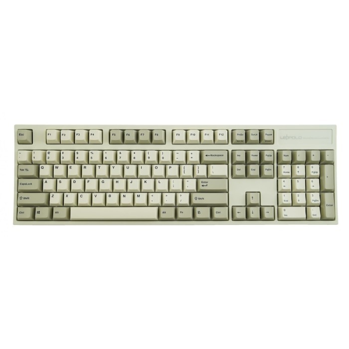 Leopold FC900R White 2 Tone Mechanical Gaming Keyboard